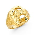 thumbnail image 1 of FB Jewels 14K Yellow Gold Mens Fashion Anniversary Ring Size 8, 1 of 1
