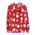 thumbnail image 3 of DISNIMO Christmas Sweatshirts for Women Snowman Snowflake Printed Hoodies Zip Up Hooded Jackets Long Sleeve Sport Sweatshirt with Pockets, 5XL, 3 of 5