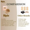 thumbnail image 5 of Body Nipple Cover, Sticky Silicone Nipple Pasties, Reusable Water-Resistant Pasty Covers No Show for Women, 5 of 13