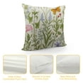 thumbnail image 4 of COMIO  Wildflower Plant Decorative Throw Pillow Cushion Covers for Couch Sofa Bed Living Room Farmhouse Decorations Green, 4 of 5