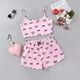 thumbnail image 1 of MKLEKYY Conjunto De Pijama Para Mujer, Camisola, Lencería, Top Y Pantalones Cortos Con Estampado De Lechuga, 1 of 3