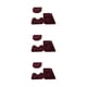 thumbnail image 3 of Injueey 3 piezas exquisitas alfombras de baño antideslizantes hechas a mano textura fuerte absorción de agua antideslizante rojo vino Type1 NO1, 3 of 6