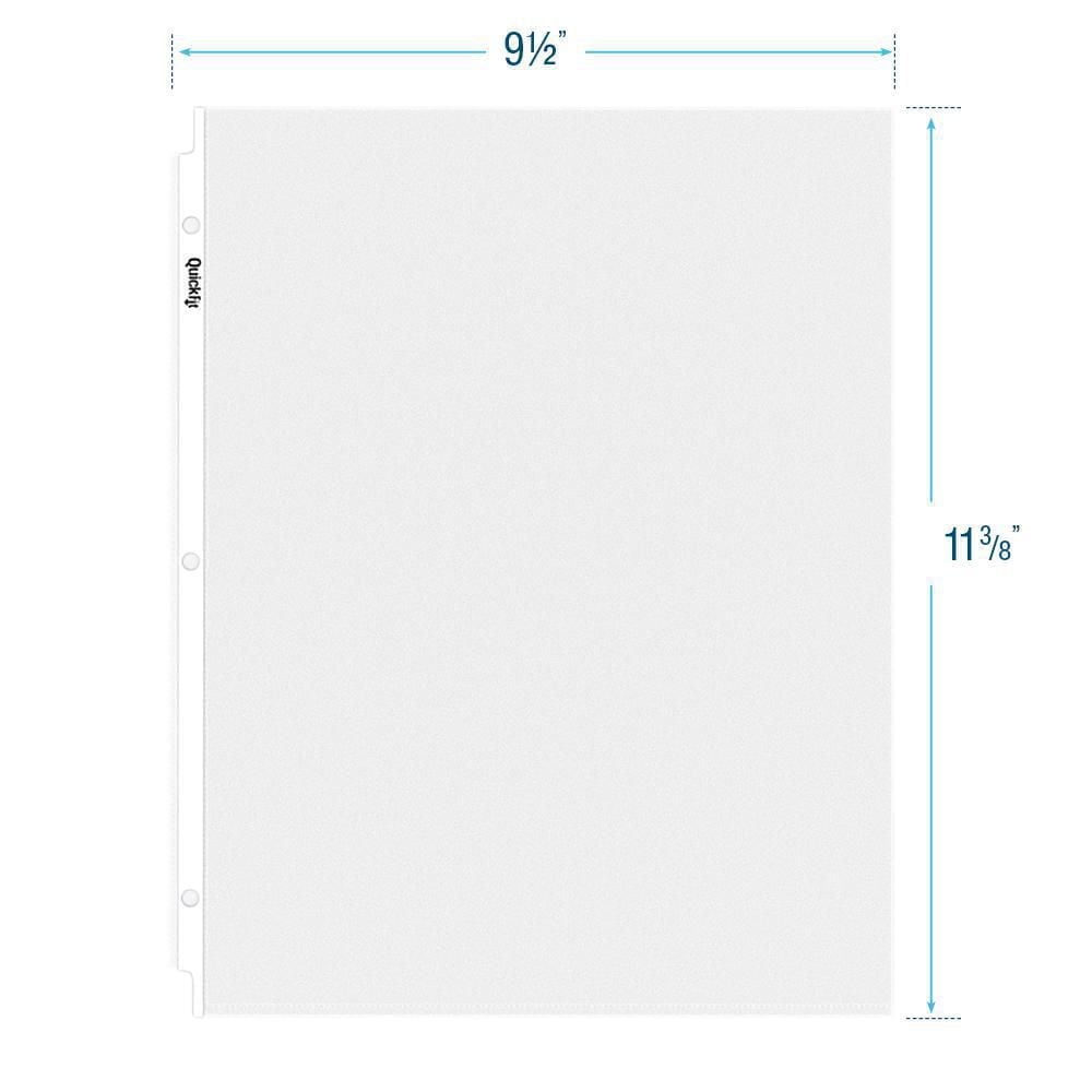 QuickFit® Ultra Heavy Weight Top Load Sheet Protectors, Clear, 225 Pack