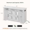 thumbnail image 3 of AesthLife 55-75 Gallon Fish Tank Stand, Heavy Duty Aquarium Stand with Power Outlet, 1000LBS Wood Fish Tank Cabinet with Storage Suitable for Turtle Tank, Reptile Terrarium, for Home Office, 3 of 9