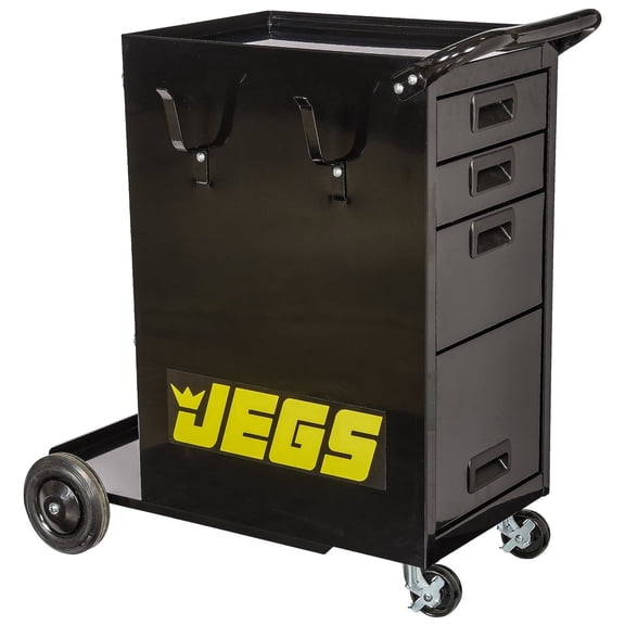 JEGS Steel Welding Cart with Drawers (33 1/2 in. L x 18 1/2 in. W x 33 in. H)