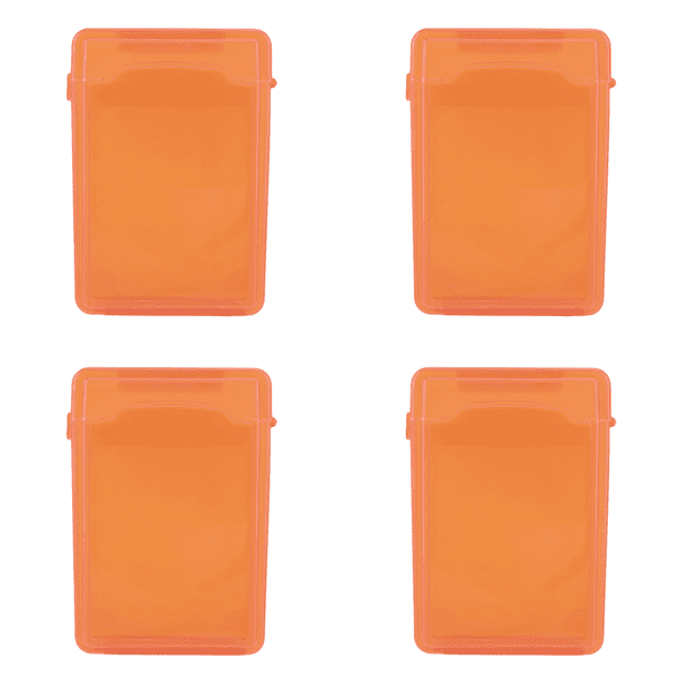 Caja Almacenamiento Disco Duro IDE SATA HDD 3 5 Pulgadas Plástico Caddy () Naranja