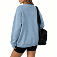 thumbnail image 4 of Womens Sweatshirt Long Sleeve Crew Neck Casual Lightweight Soft Sweatshirts Loose Pullover Tops Floral Clothes, 4 of 4