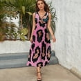 thumbnail image 4 of Leopard Print Pattern King Size Sleeveless Dress Dresses Summer Women Dresses Clothing Woman Dresses Dress, 4 of 6