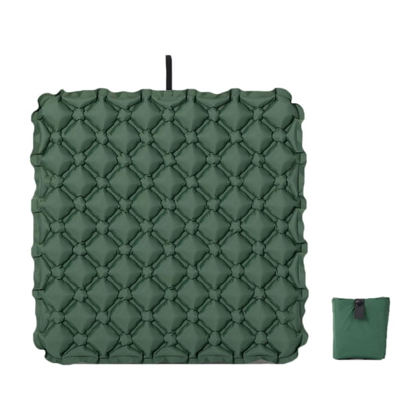 Cojín inflable para silla de oficina, transpirable, de inflado rápido y suave. verde