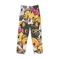 thumbnail image 4 of Disketp Cute Cat Cartoon Men'S Pajama Pants - Ultra Soft Fleece Sleep And Lounge Pants (Size: S-Xxl), 4 of 9