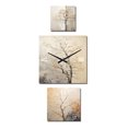 thumbnail image 2 of Designart "Beige Oak Tree Solitude" Trees Oversized Wall Clock - Set Of 3 - Extra large Clock For Office Décor - Large Traditional Wall Clock, 2 of 6