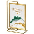 thumbnail image 2 of Gold Modern Metal Tabletop Photo Frame with Glass Cover and Free Spinning Stand for Tabletop Display, 2 of 7