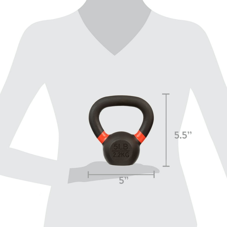 BalanceFrom Cast Iron Kettlebell Single 5 lbs