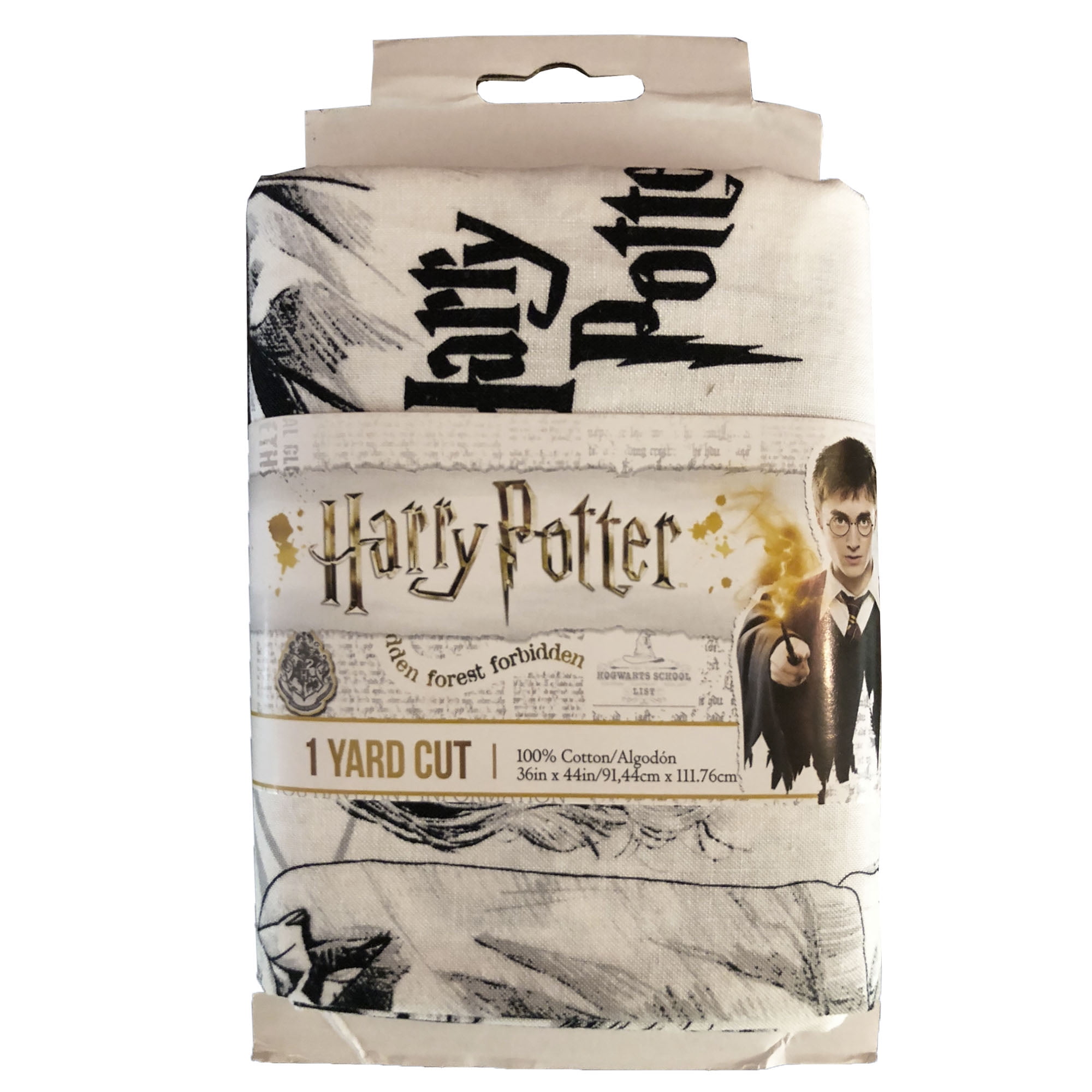 Eugene Textiles Premium 100% Cotton 44' Harry Potter Magic Print Fabric, 1 Yard Precut