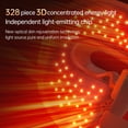 thumbnail image 2 of Facial Light Mask, 3D LED Face Mask with 328 LEDs, Rechargeable Facial Light Mask with 4 Modes, Facial Beauty Mask for Daily Beauty Routine, Wearable Skin Care Device for Skincare Routine, Brown, 2 of 8