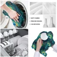 thumbnail image 6 of Peacock Feather Cyan Kitchen Towel Bathroom Hand Towel Kitchen Dishcloth Water Absorption Household Cleaning Cloth, 6 of 7