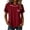 Red#97, variant on Pumpkin Spooky Graphic Tees for Women Crew Neck Short Sleeve Fashion Tops Fall Shirts Black M