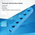 thumbnail image 3 of 5-Way Aluminum Pneumatic Manifold Block Splitter for Air Distribution in Automation Equipment, Factories & Auto Repair – Corrosion-Resistant, Leak-Proof Design with G1/4 Thread, 0-0.9Mpa Working, 3 of 6