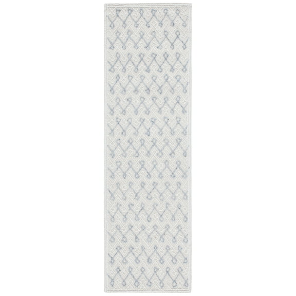 SAFAVIEH Trace Aphrodite Geometric Runner Rug, Grey/Beige, 2'3" x 8'