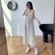 thumbnail image 4 of Sonducket Vestido Largo Sin Mangas Gasa Ropa De Verano Vestido Suelto Sexy, Blanco, S Vestidos Blanco SG, 4 of 8