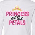 thumbnail image 4 of Inktastic Princess of The Petals with Crown Long Sleeve Youth T-Shirt, 4 of 5