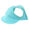 thumbnail image 2 of Dog Baseball Cap for Small Medium Dogs, Outdoor Sun Protection Hood Pet Baseball Cap with Ear Holes Pet Baseball Cap with Ear Holes nd Adjustable Neck Strap (Blue, L), 2 of 9