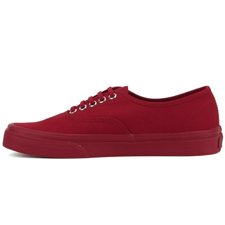 Vans - Vans Unisex Authentic Primary Mono Skate Shoes-Red - Walmart.com ...