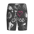 thumbnail image 4 of Yiaed I Love Coffee for Men's Soft Sleep Pajama Short Lounging Pajama Shorts-Large, 4 of 8