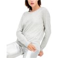 thumbnail image 1 of I.N.C Womens Embellished Pullover Sweater, Grey, X-Large, 1 of 1