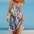 thumbnail image 1 of EGNMCR Robes de Fête pour Femmes Mode Femmes Été Sans Manches Décontractée Imprimée Dos Nu Robe Mini, 1 of 5