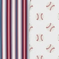 thumbnail image 5 of Sweet Jojo Designs Baseball Patch Red White and Blue Baby Bassinet Fitted Sheets 2 Piece Set, 5 of 6