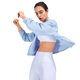thumbnail image 2 of Chaqueta deportiva con protección solar, top deportivo informal de corte holgado, traje deportivo para correr con cremallera de manga larga, 2 of 4