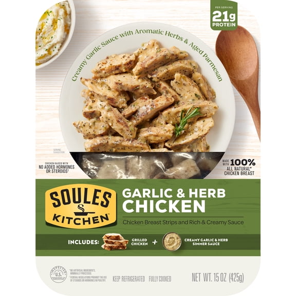 Soules Kitchen Fresh Creamy Garlic & Herb Chicken Meal Kit, 15 oz