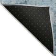 thumbnail image 4 of HomeRoots 586187 5 x 8 ft. Floral Washable Indoor & Outdoor Rectangle Area Rug, Teal Blue, Aqua & Gray, 4 of 5