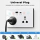 thumbnail image 4 of Enchufe Inteligente Tuya Wi-Fi con USB Tipo C, Enchufe de Pared Universal 4 en 1, Monitor de Potencia, Interruptor Táctil, Color Negro., 4 of 6
