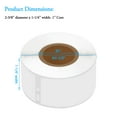 thumbnail image 2 of GREENCYCLE 5 Roll (130 labels per roll) Medium Frosted White Address Mailing Multipurpose Labels Compatible for Dymo 30254 1-1/8" x 3-1/2"(28mm x 89mm) LabelWriter Printer,BPA Free, 2 of 7