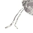 thumbnail image 3 of Jordan Manufacturing 74" x 22" Coby Gravel Gray Quatrefoil Rectangular Outdoor Chaise Lounge Cushion with Ties and Hanger Loop, 3 of 9