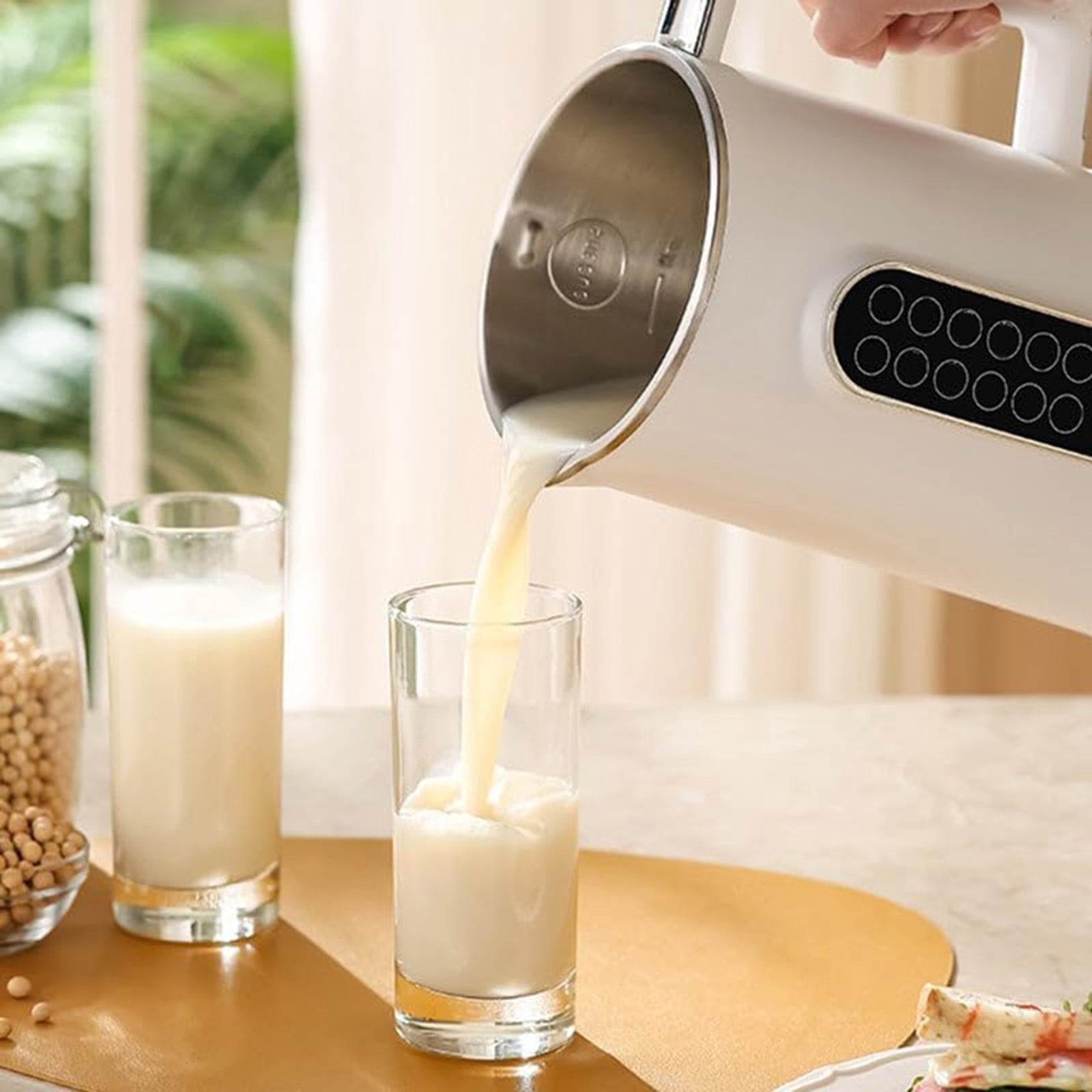 Juicer,5 In 1 Multi Functional Nut Maker Machine 40oz Soymilk Maker Highly Efficient For Homemade Oat Soy Juice With 12h Delay Start/Keep Warm/Self Cleaning