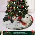 thumbnail image 3 of Ryvnso Christmas Tree Skirt Snowman Pine Cones Xmas Tree Skirts Ornament Home Decorations 47.2", 3 of 6