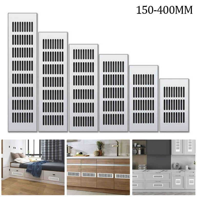 Black Ventilation Grille, 2 Pieces Aluminum Alloy Air Vent Grille, Outdoor  Air Vent Grille, For Ventilation In Kitchens, Cabinets, Wardrobes And Bathr