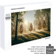thumbnail image 4 of Forest Puzzle, 1000 Pieces Jigsaw Puzzle,Premium Jigsaw Wooden Puzzle, 30"x20" Wooden Jigsaw Nature Puzzles for Family Party Holiday - Each Piece is Unique, 4 of 8
