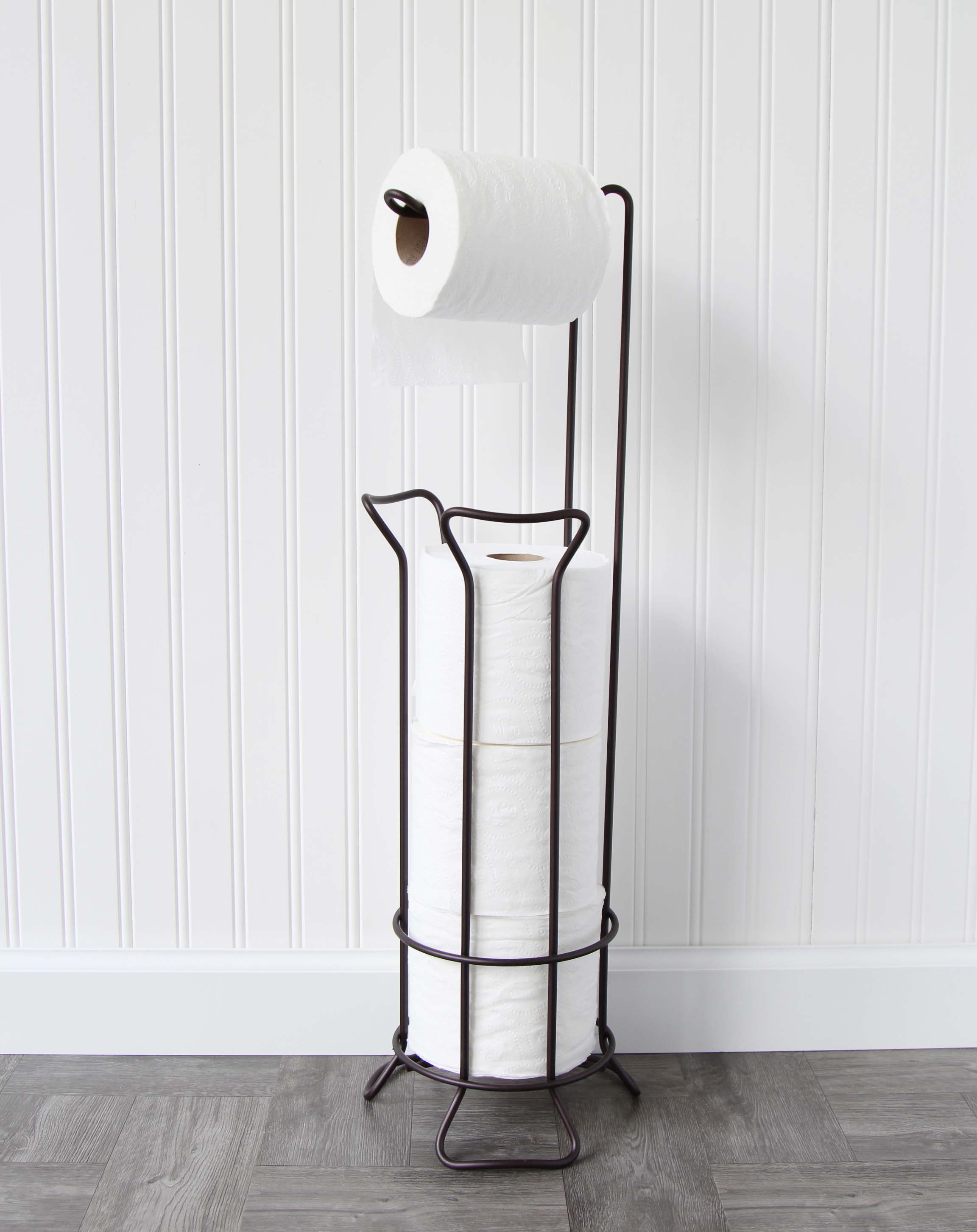 Inspired Living TOILET PAPER HOLDER RESERVE STAND; ( Tower Holds 4