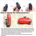 thumbnail image 2 of QUETO Heart Shaped Padlock, 3 Digit Mini Code Lock, with Love Heart Wire Rope, Password Lock for Luggage, Backpack, Jewelry Box, Lobby Locker(Red), 2 of 7