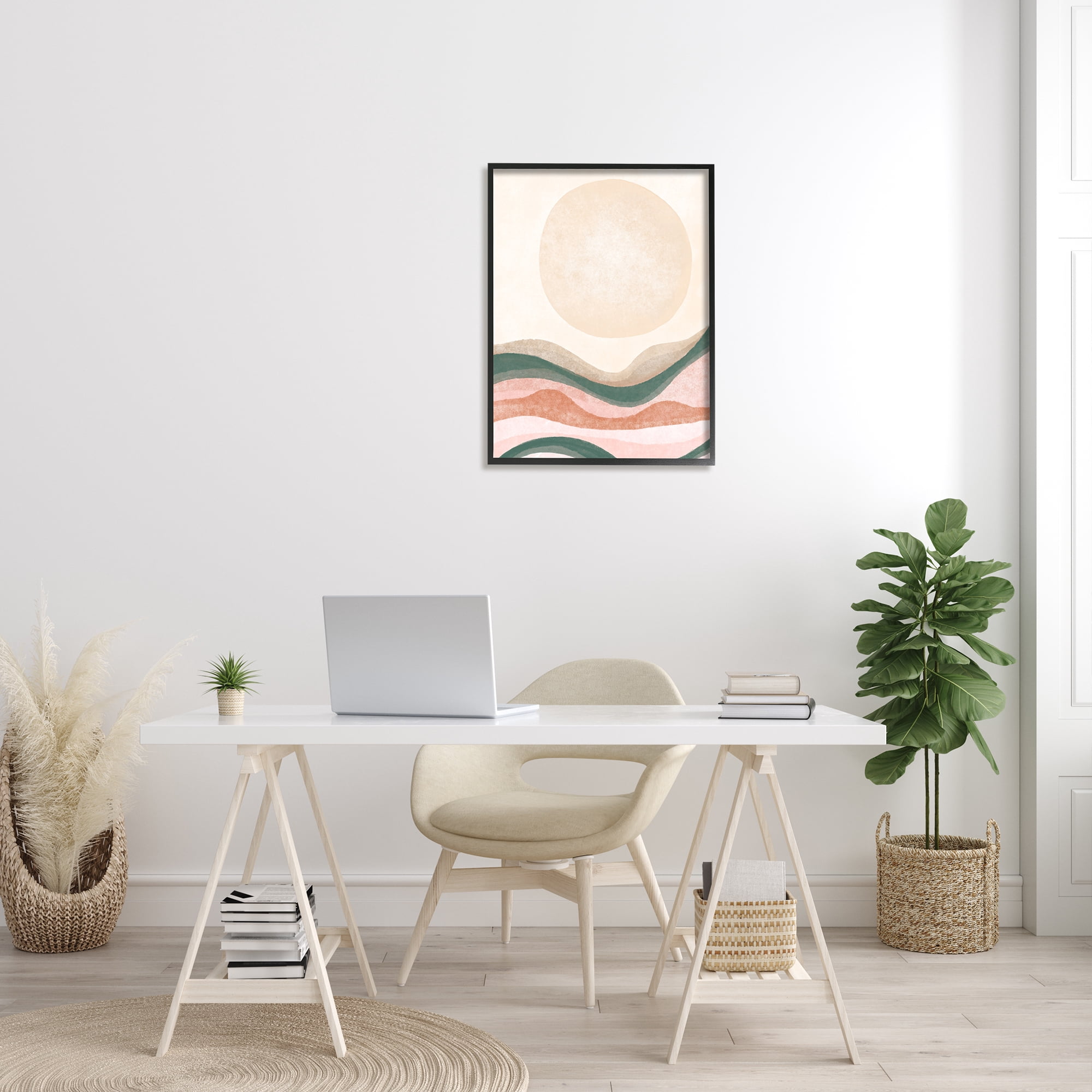 Stupell Indtries Desert Canyon Abstract Landscape Full Sun Soft Neutrals,24 x 30,Design by Daphne Polselli