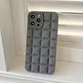 thumbnail image 1 of Funda de teléfono mate de rejilla 3D a prueba de golpes, fundas de TPU suave de silicona para iPhone 14, 13, 12, 11 Pro Max, X, XR, XS Max, 7, 8 Plus Fivean unisex, 1 of 2