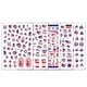 thumbnail image 3 of para decoración de uñas, calcomanías autoadhesivas patrióticas para uñas, banderas , decoración de uñas para mujeres, niñas, salón, 3 of 9