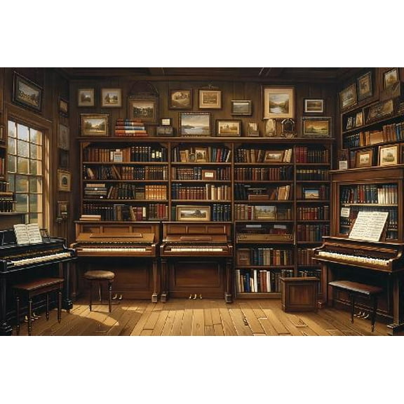300 Piece Jigsaw Puzzle-Charles Wysocki - Benjamin's Music Store - Fun Puzzle Educational Family Game Toys Adults Home Decoration Colorful Puzzle Gifts