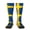 2 Black-2, variant on Swedish Flag Knee High Socks for Women Long Leg Warmers Socks