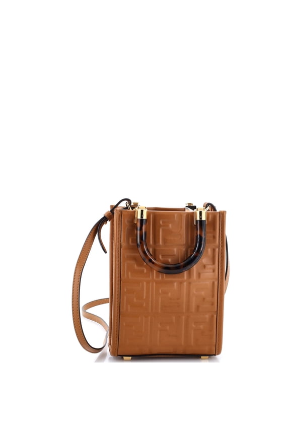 Pre-Owned Sunshine Shopper Tote Zucca Embossed Leather Mini By Rebag