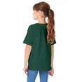 thumbnail image 2 of Hanes T-Shirt pour Garçon 5,2 oz COMFORTSOFT, Poids Lourd, TG, Vert Forêt Profond, 2 of 2